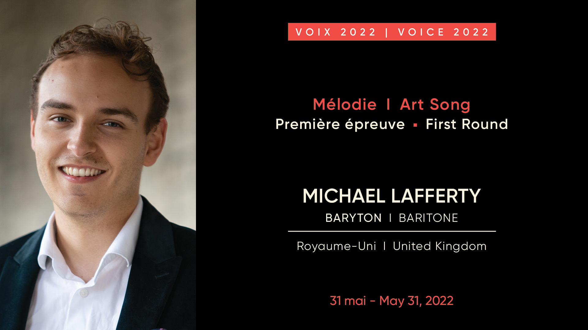 Michael Lafferty, baritone