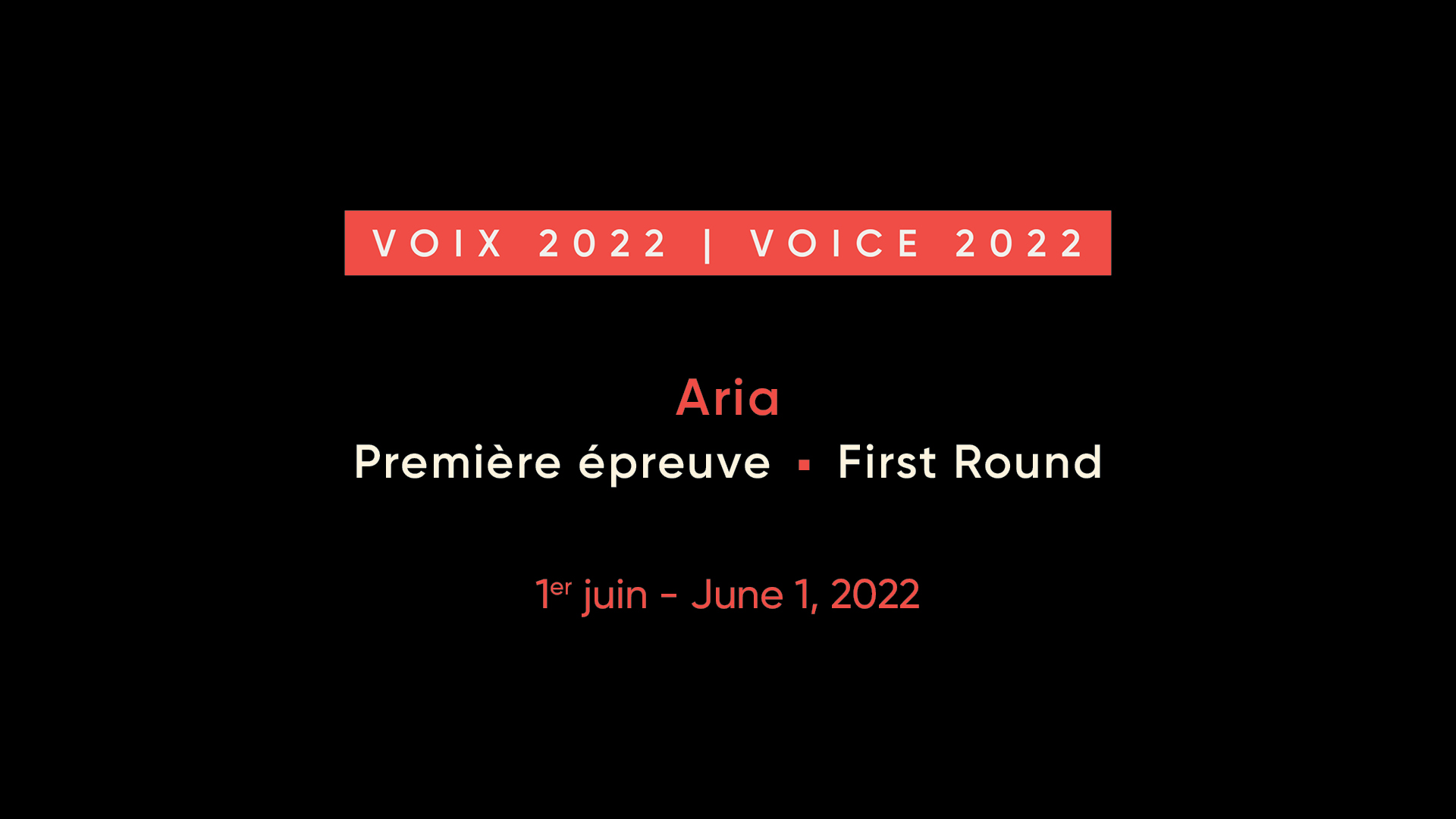 First Round - Aria