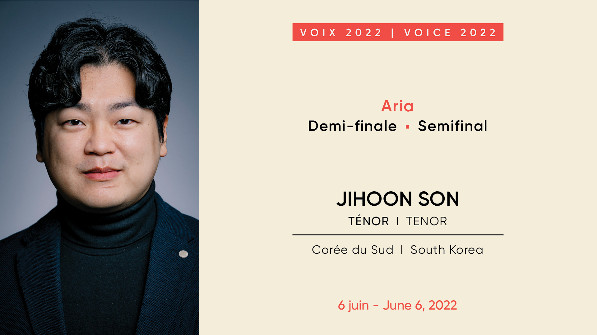 Jihoon Son, tenor